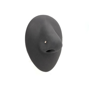 Tilum 20g Yellow Gold Crystal Jewel Nose Screw - Right Bend