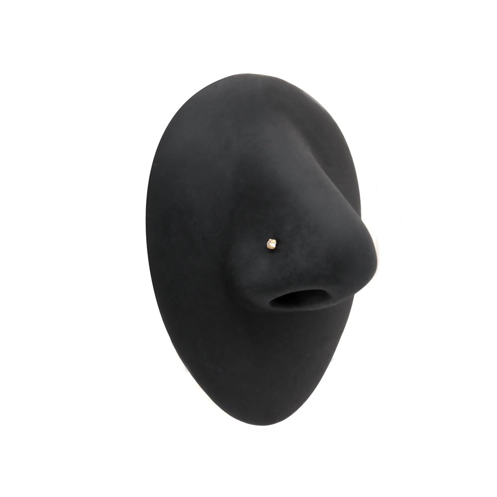 Gold Genuine Diamond Nostril Stud