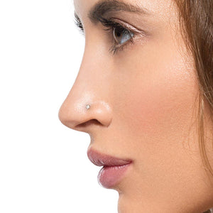 Tilum 14kt Yellow Gold 18g 2mm Prong-Set Nose Bone — Price Per 1