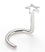 Gold Star Nostril Screw - Right Bend