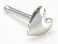 Gold Heart Nostril Stud