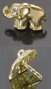14kt Yellow Gold ELEPHANT For BioPlastic Nose Screw Stem or Labret BioPlast