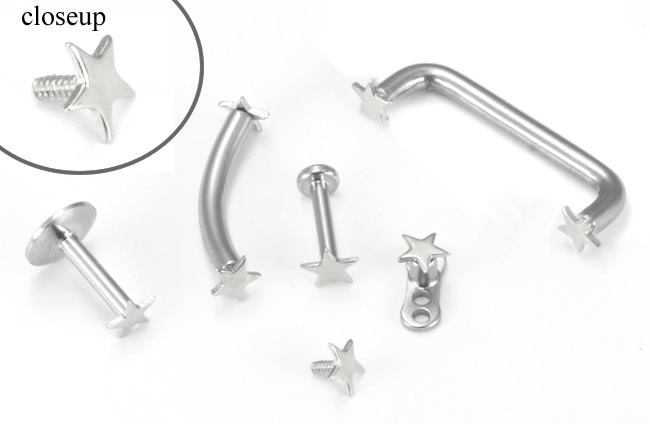 Flat Star Gold Top - Threaded