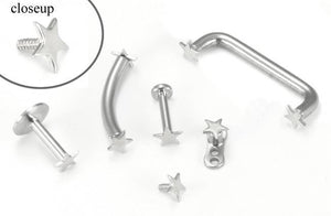 Flat Star Gold Top - Threaded