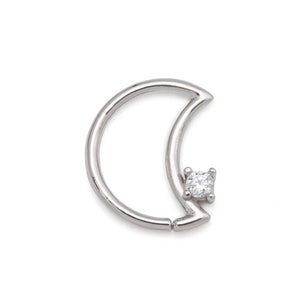 Gold Crescent Moon Seam Ring