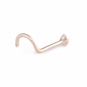 Tilum 20g Rose Gold Crystal Jewel Nose Screw