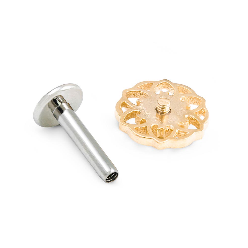 Gold Hellebore Top - Threaded