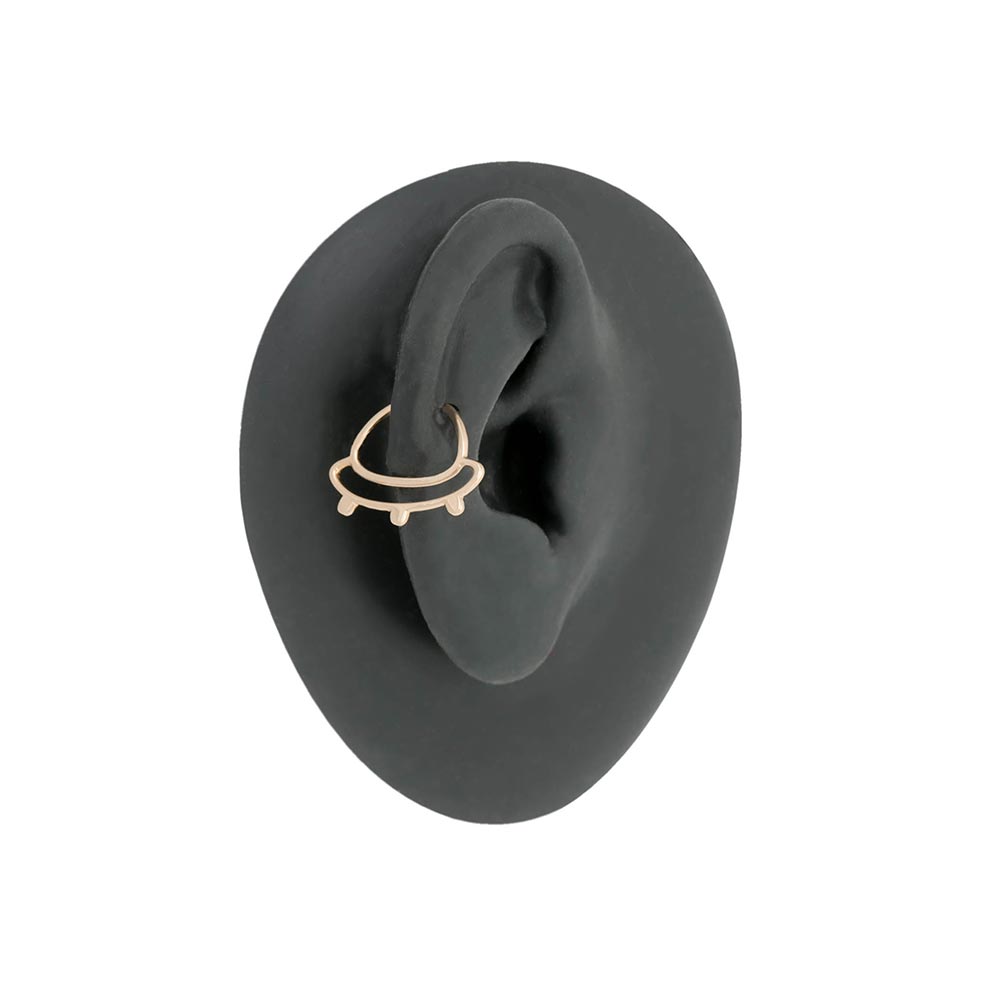 Gold UFO Seam Ring