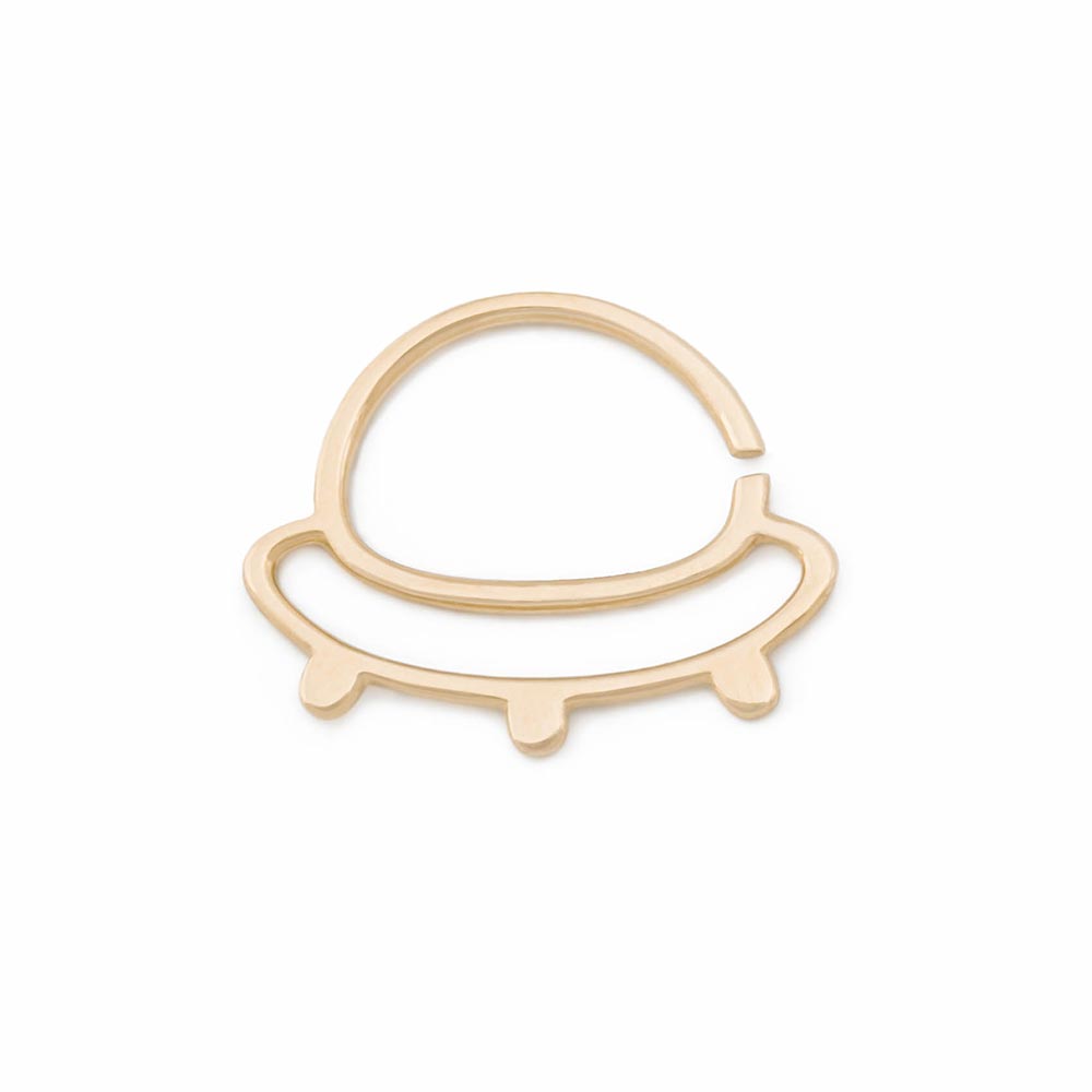 Gold UFO Seam Ring