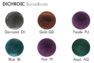 Gorilla Glass Dichroic Double Flared Plug — Price Per 1