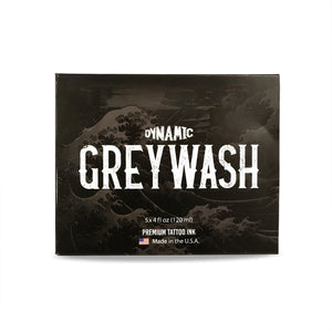 Dynamic Greywash Tattoo Ink Set with Mixing Solution — 5 Bottles