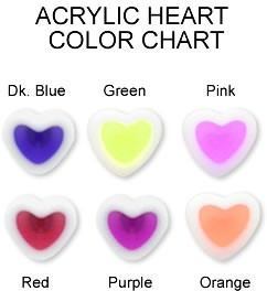 14g 7/16" Acrylic Star & Heart Belly Ring Mix - Price Per 10