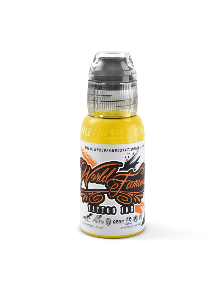 World Famous Tattoo Ink – All Yellow Inks – 1/2oz Bottle