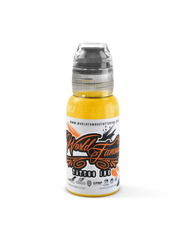 World Famous Tattoo Ink – All Yellow Inks – 1/2oz Bottle