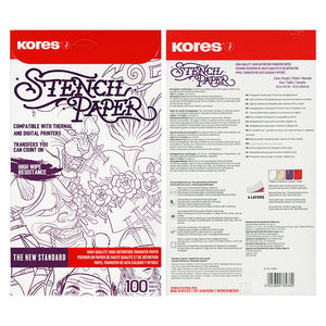 Kores Tattoo Stencil Transfer Paper — 100 Sheets — Pick Size