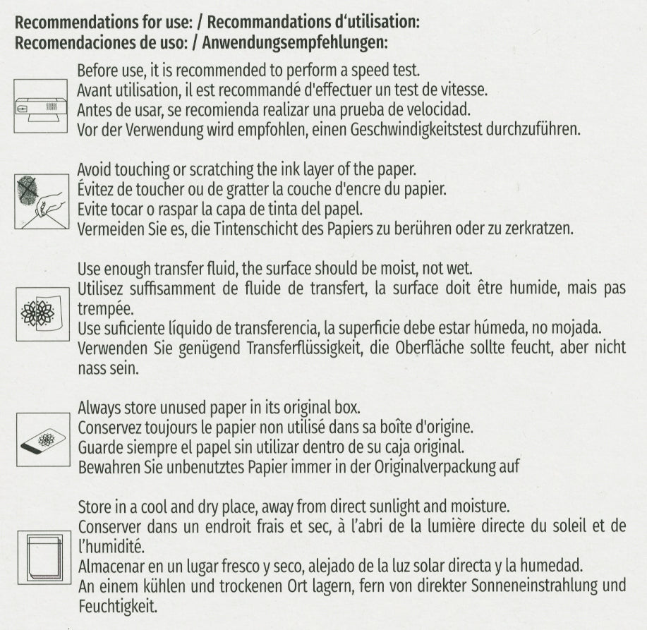 Kores Tattoo Stencil Transfer Paper — 100 Sheets — Pick Size