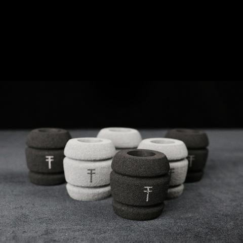 True Grips III Memory Foam Disposable Grip Cover — Grey — Box of 18