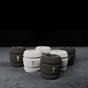 True Grips III Memory Foam Disposable Grip Cover — Grey — Box of 18