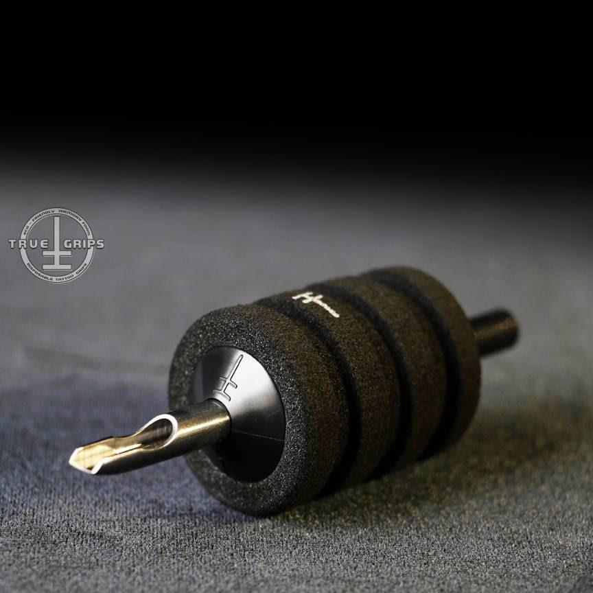 True Grips II Memory Foam Disposable Grip Cover — Black — Box of 25