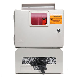 Wall Mount Sharps System + Glove Holder — 5 Quarts