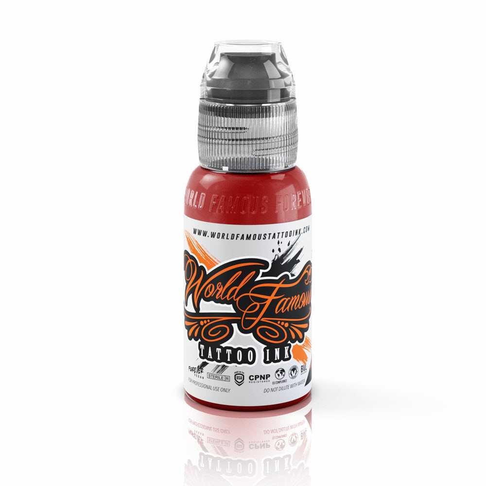 World Famous Tattoo Ink – All Red Inks – 1/2oz Bottle