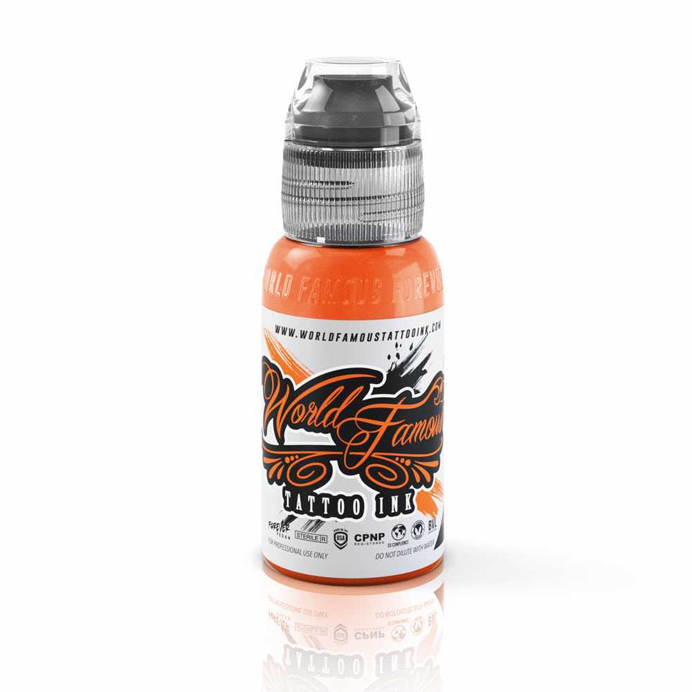 World Famous Tattoo Ink – All Orange Inks – 1/2oz Bottle