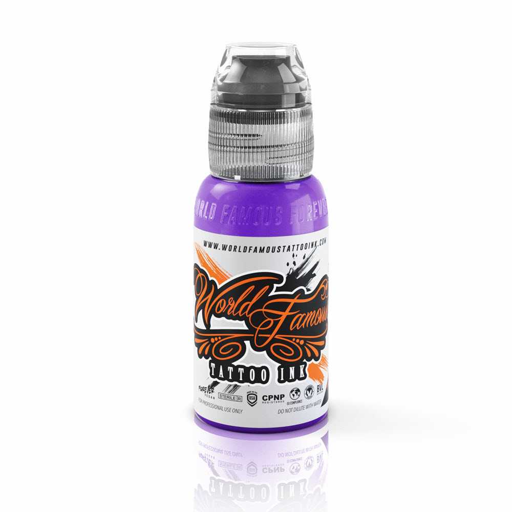 World Famous Tattoo Ink – All Purple Inks – 1/2oz Bottle