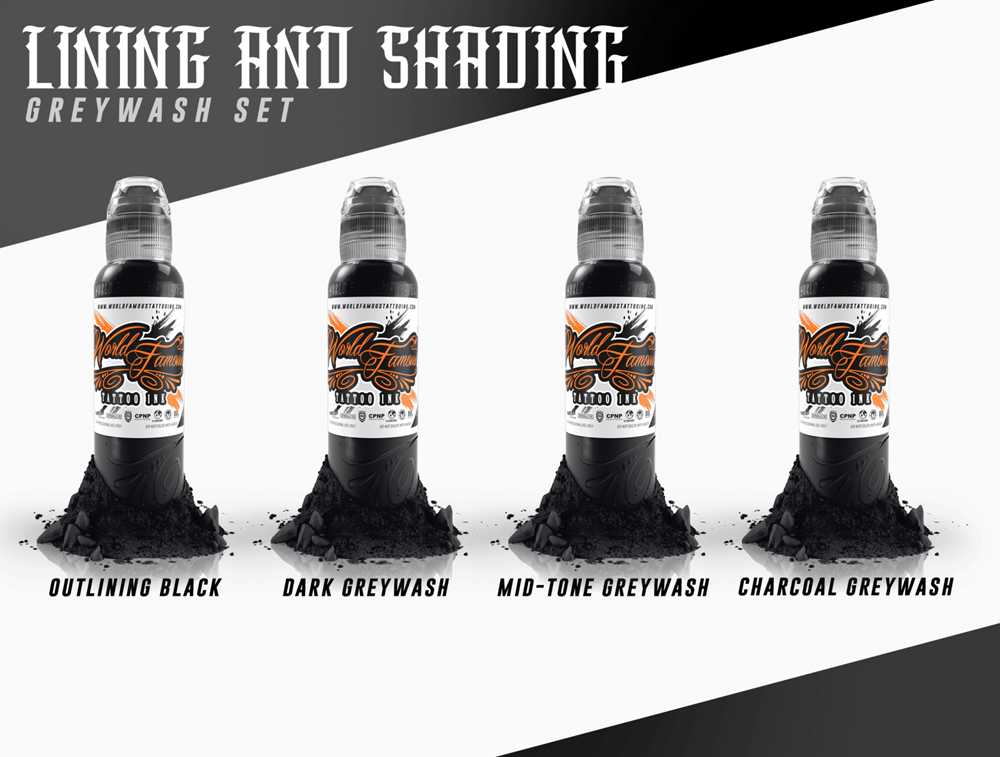 World Famous Lining & Shading Set — World Famous Tattoo Ink — Pick Size