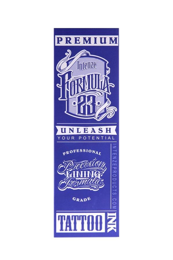 Formula 23 Black Tattoo Ink by Intenze Ink — 10oz Bottle