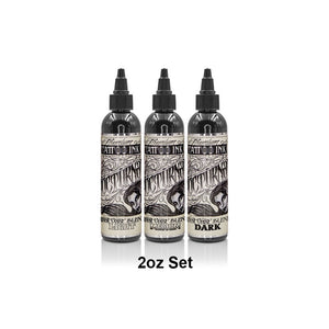 West Coast Blend Grey Wash Set of 3 Bottles — 2oz — Nocturnal Tattoo Ink