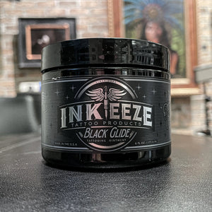 INK-EEZE Black Glide Tattooing Ointment — 6oz Jar
