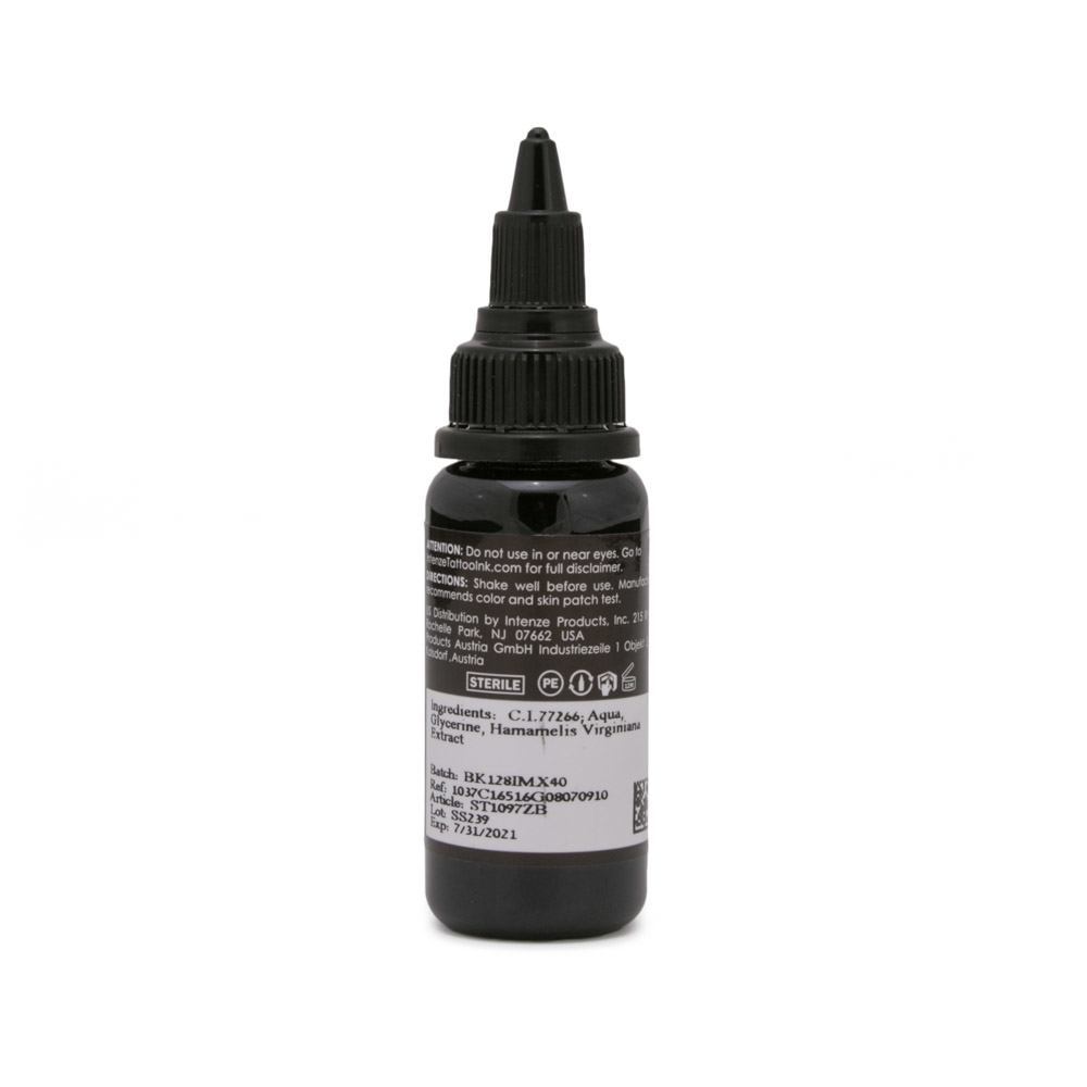 Zuper Black — Intenze Tattoo Ink — 1oz Bottle