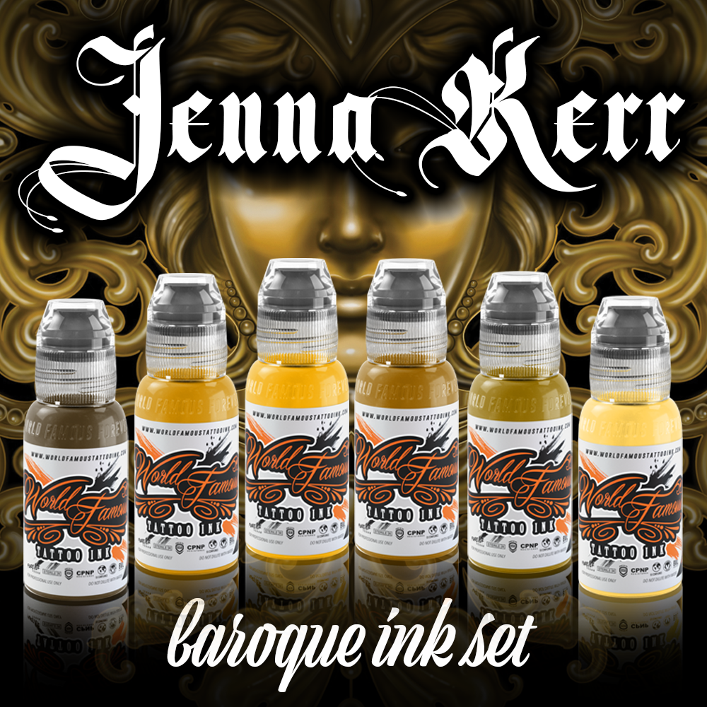 Jenna Kerr Baroque Set — World Famous Tattoo Ink — 1oz