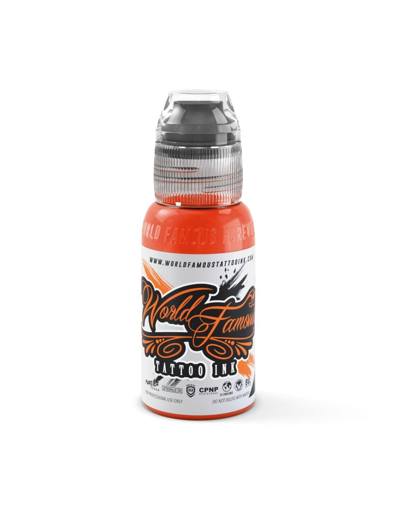 World Famous Tattoo Ink – All Orange Inks – 1/2oz Bottle