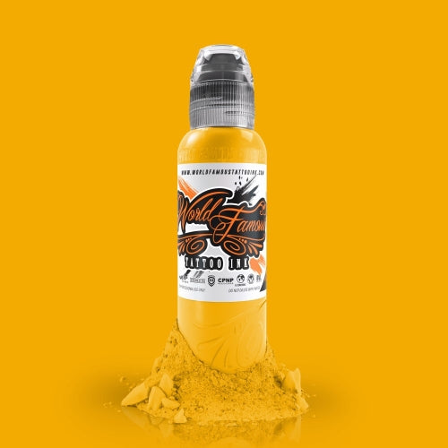 World Famous Tattoo Ink – All Yellow Inks – 1/2oz Bottle