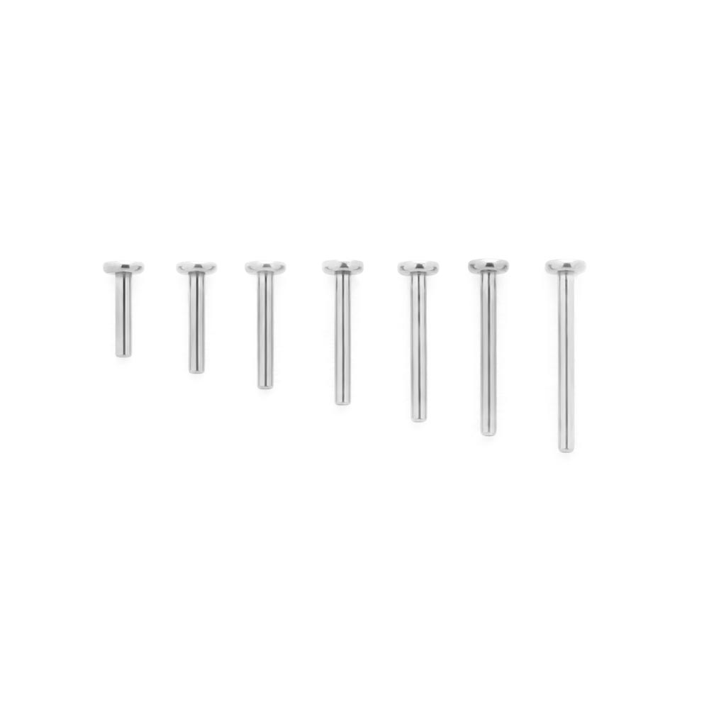 Titanium Threadless Flat Disc Labret Post