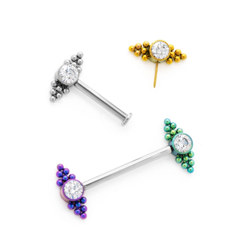 Gem Beaded Cluster Top - Threadless