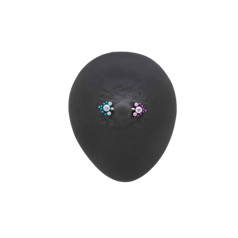 Navi Gemmed Titanium Top - Threadelss