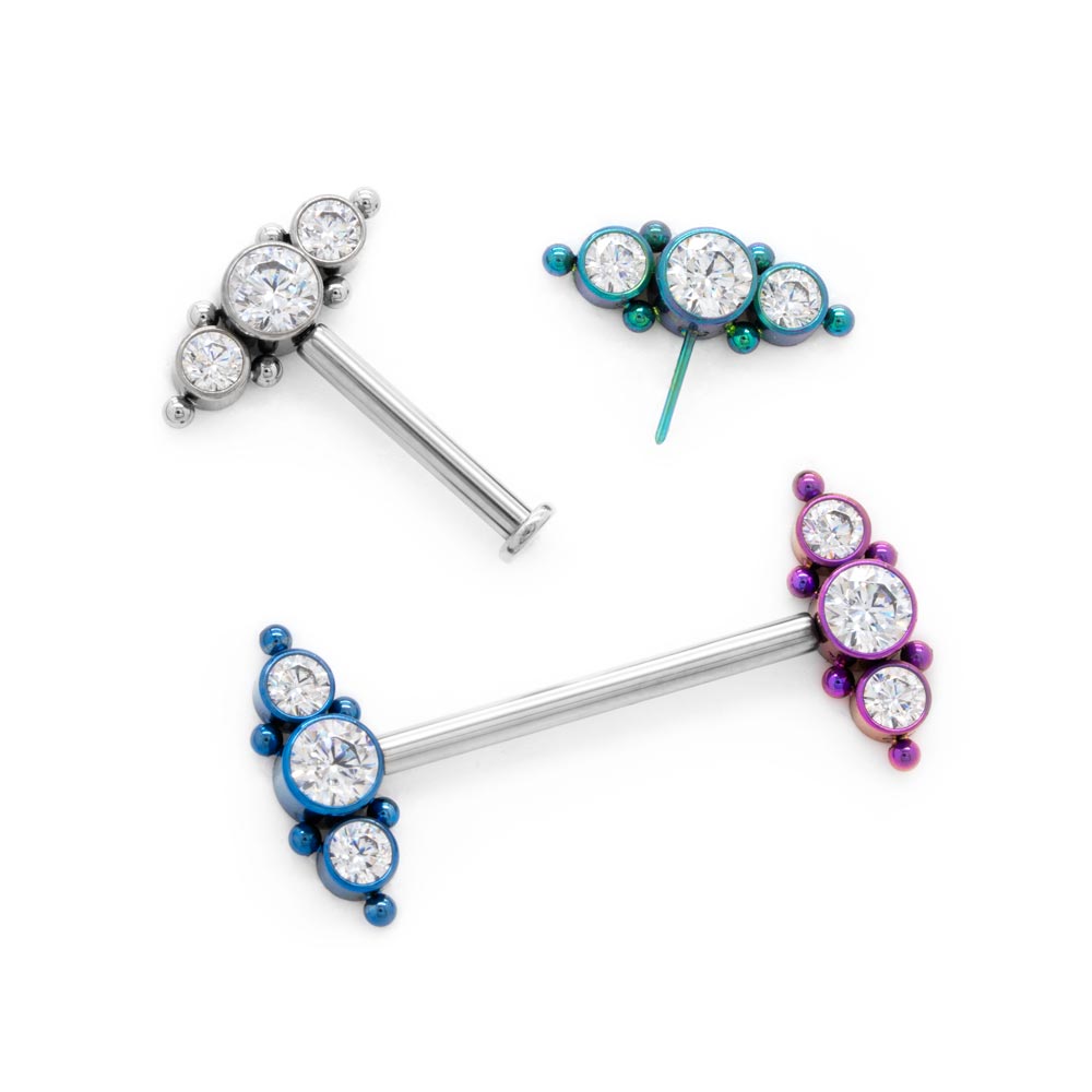 Triplet Titanium Top - Threadless