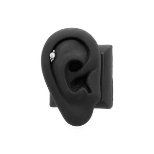 Beaded Gem Titanium Top - Threadless