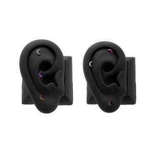 Crescent Moon Titanium Top - Threadless