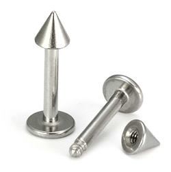 14g Cone Spike Labret Lip Body Jewelry