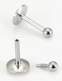 18g Stainless Steel Labret Internally Threaded