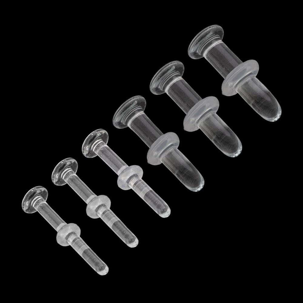 Handmade Clear Glass Labret Retainer — Price Per 1