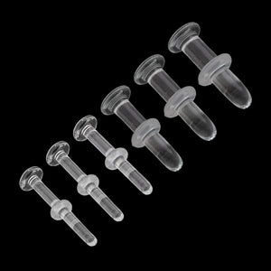 Handmade Clear Glass Labret Retainer — Price Per 1