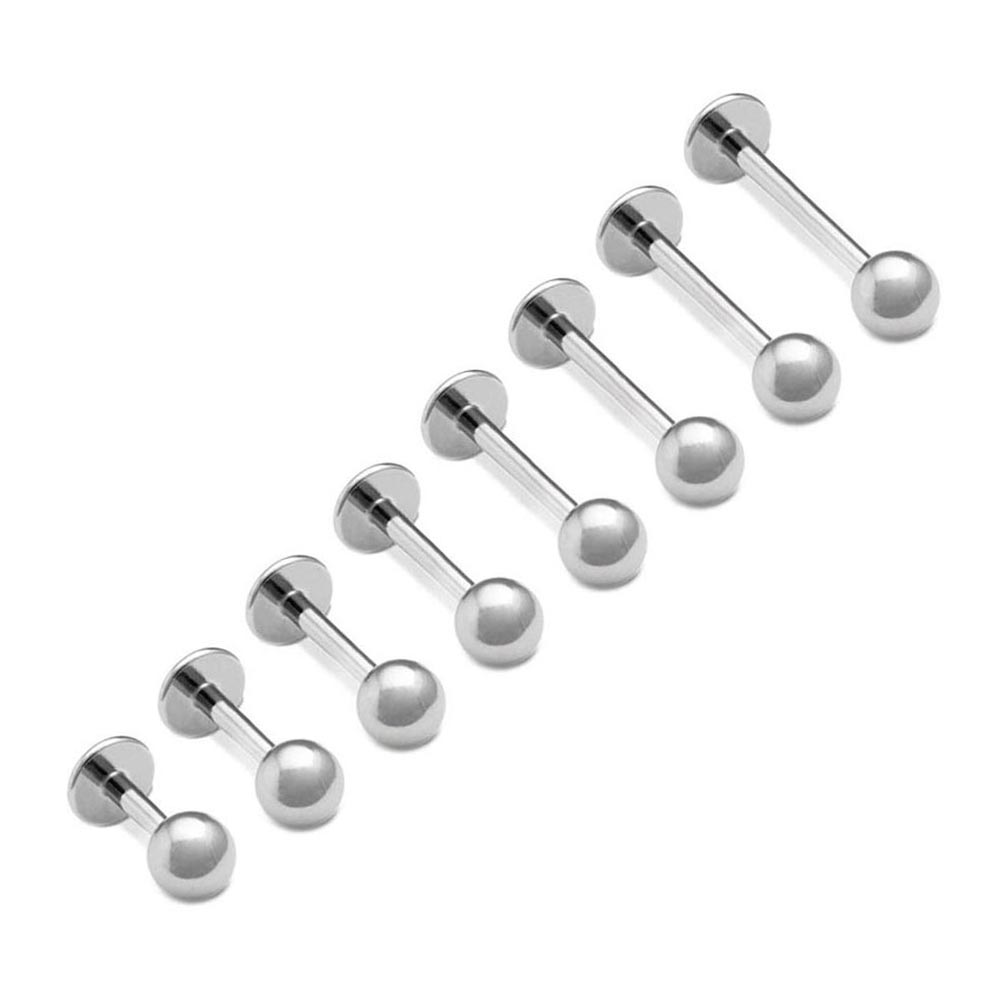 16g Steel Micro Labret Stud — Price Per 1