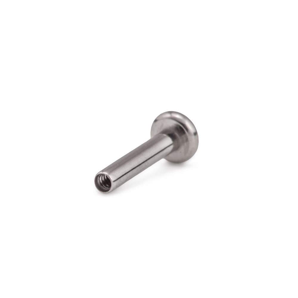 Tilum 18g Internal 0.8mm Flat Disc Titanium Labret Shaft - Version 2 - Price Per 1 - Painful Pleasures