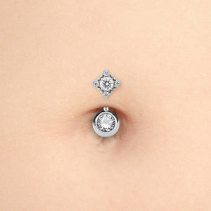 Square Snowflake Titanium Top - Threadless