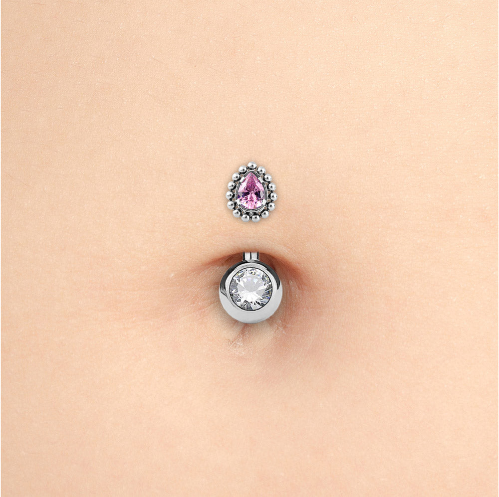 Antique Teardrop Titanium Top - Threadless