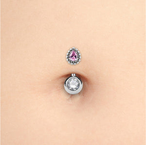 Antique Teardrop Titanium Top - Threadless